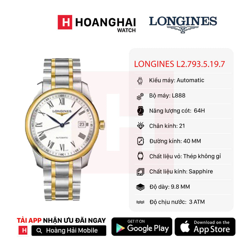 Đồng hồ cơ Longines L2.793.5.19.7