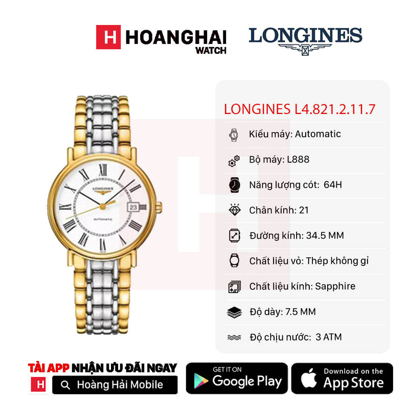 Đồng hồ cơ Longines L4.821.2.11.7