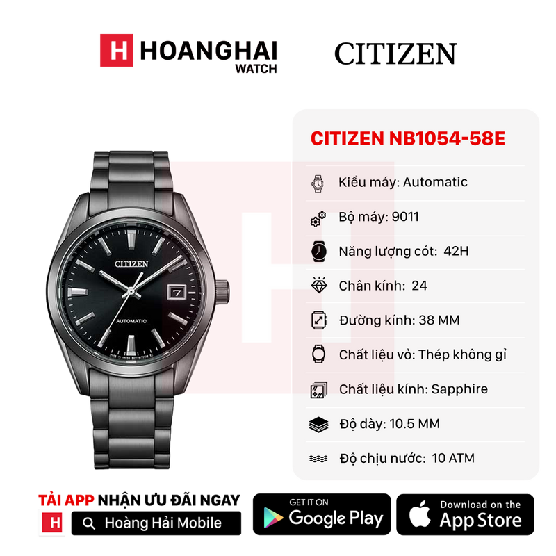 Đồng hồ cơ Citizen NB1054-58E