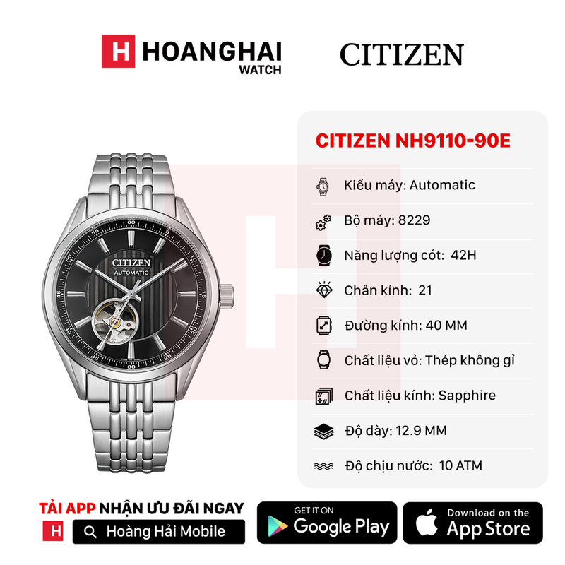 Đồng hồ cơ Citizen NH9110-90E