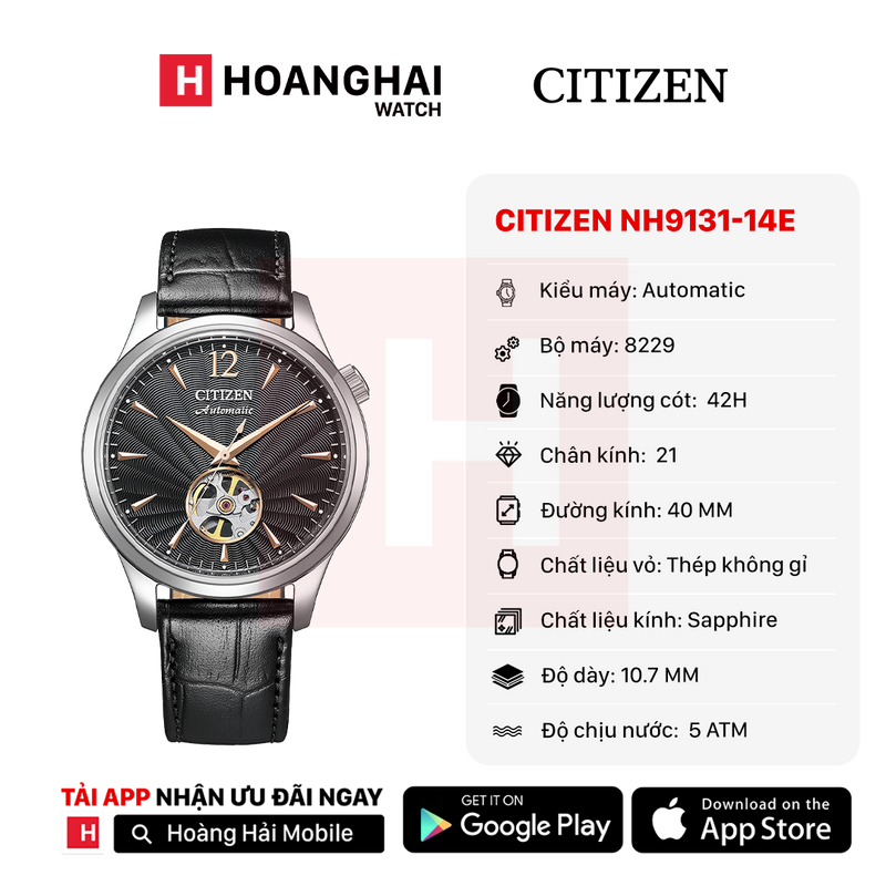Đồng hồ cơ Citizen NH9131-14E