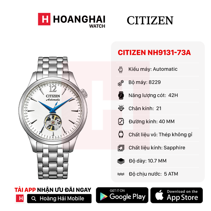 Đồng hồ cơ Citizen NH9131-73A