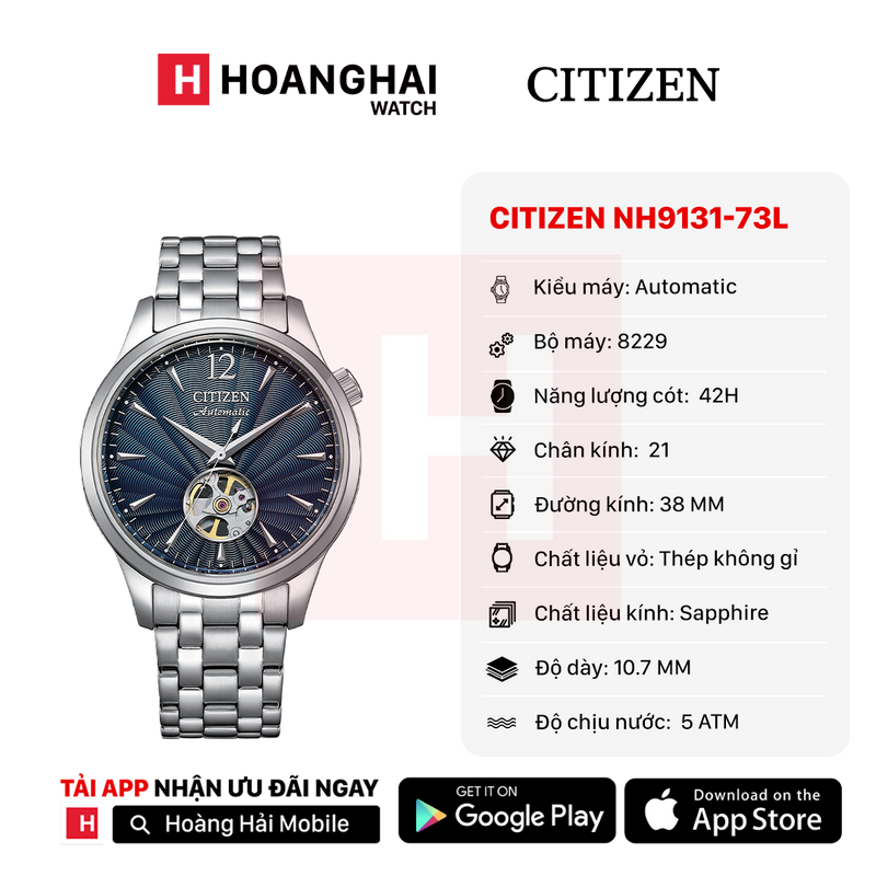 Đồng hồ cơ Citizen NH9131-73L
