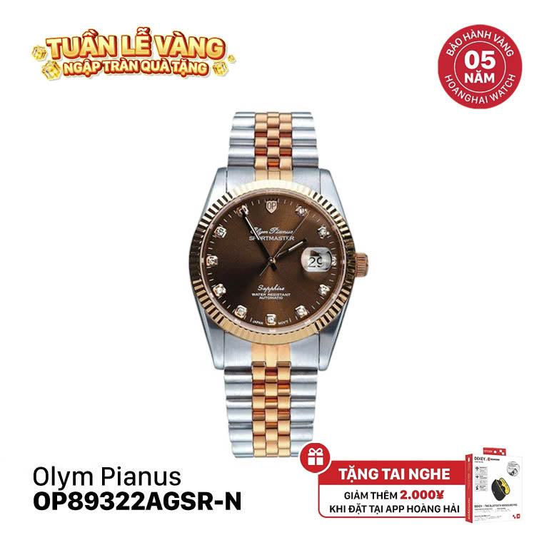 Đồng hồ cơ Olym Pianus OP89322AGSR-N