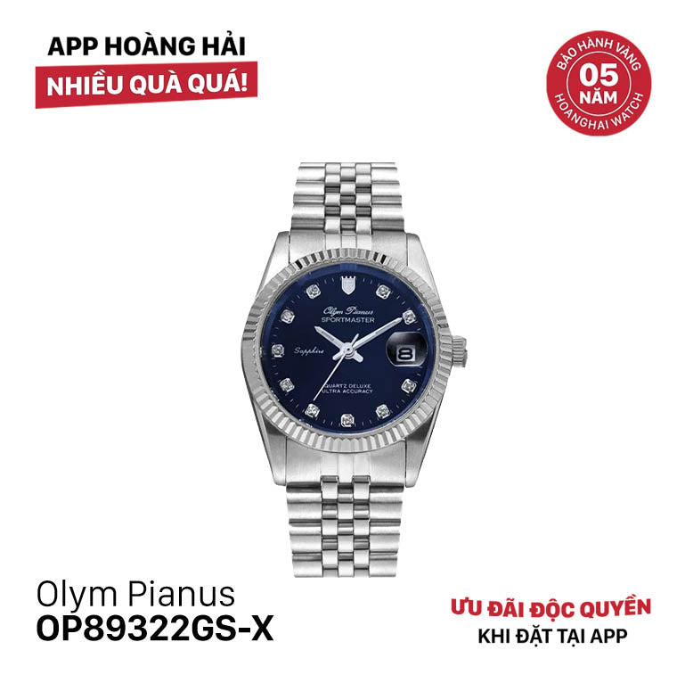 Đồng hồ pin Olym Pianus OP89322GS-X - Hàng trưng bày