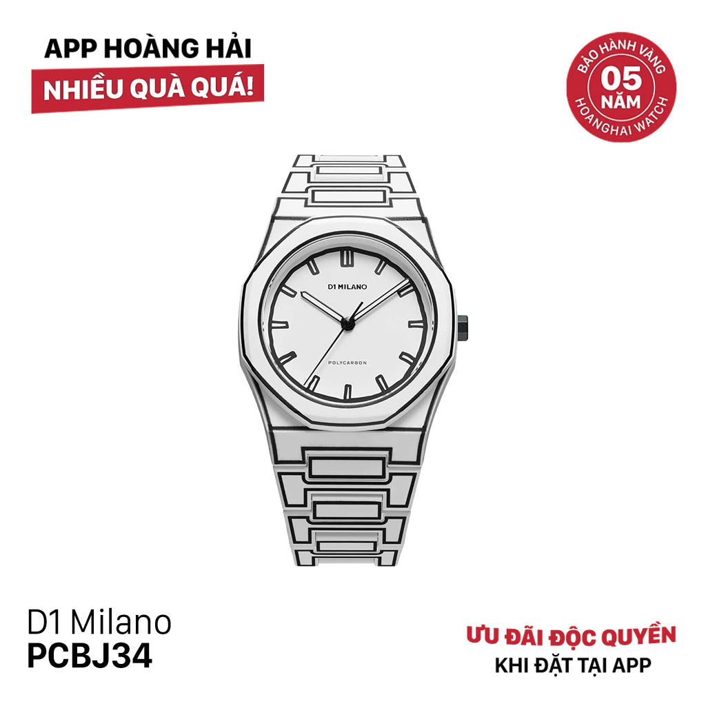 Đồng hồ pin D1 MILANO Polycarbonate PCBJ34