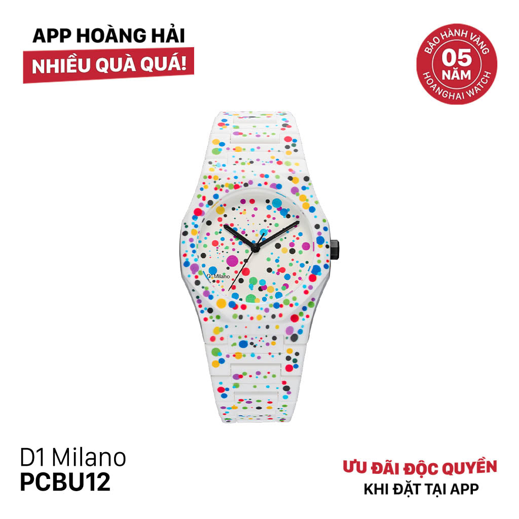 Đồng hồ pin D1 MILANO Polycarbonate PCBU12