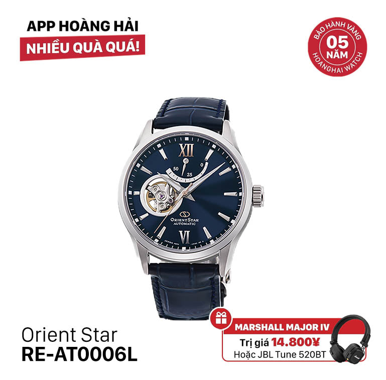 Đồng hồ cơ Orient Star Open Heart RE-AT0006L (Bản quốc tế)
