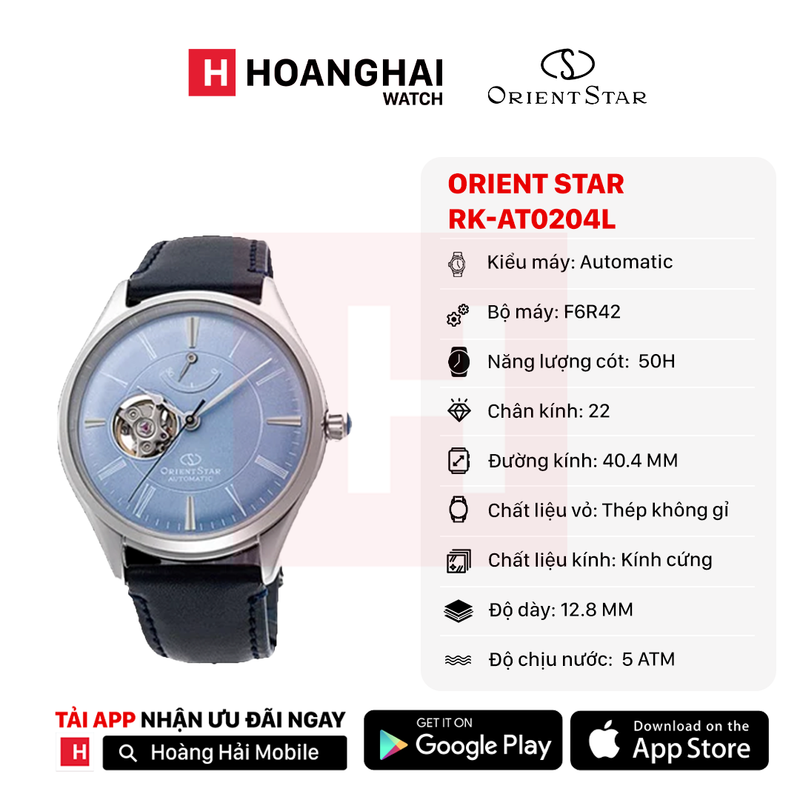 Đồng hồ cơ Orient Star Semi Skeleton RK-AT0204L (Bản nội địa) - Nhận Order