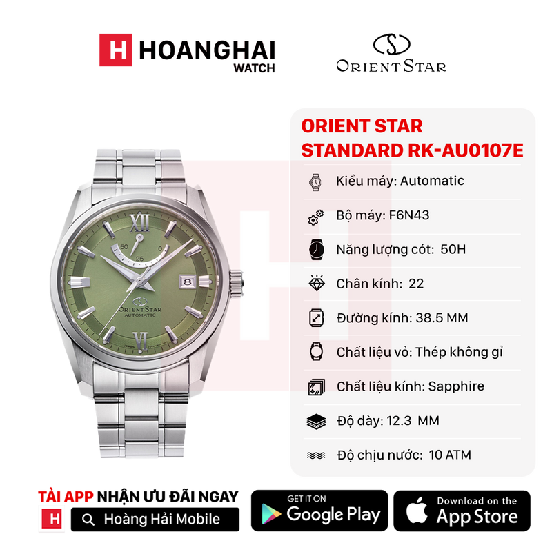 Đồng hồ cơ Orient Star Standard RK-AU0107E (Bản nội địa)