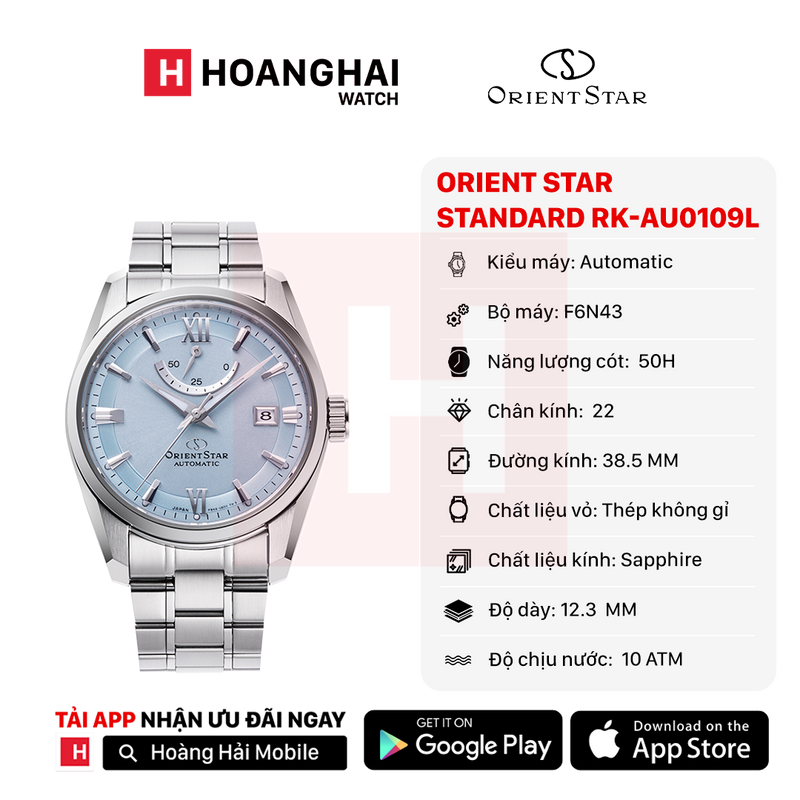 Đồng hồ cơ Orient Star Standard RK-AU0109L (Bản nội địa)