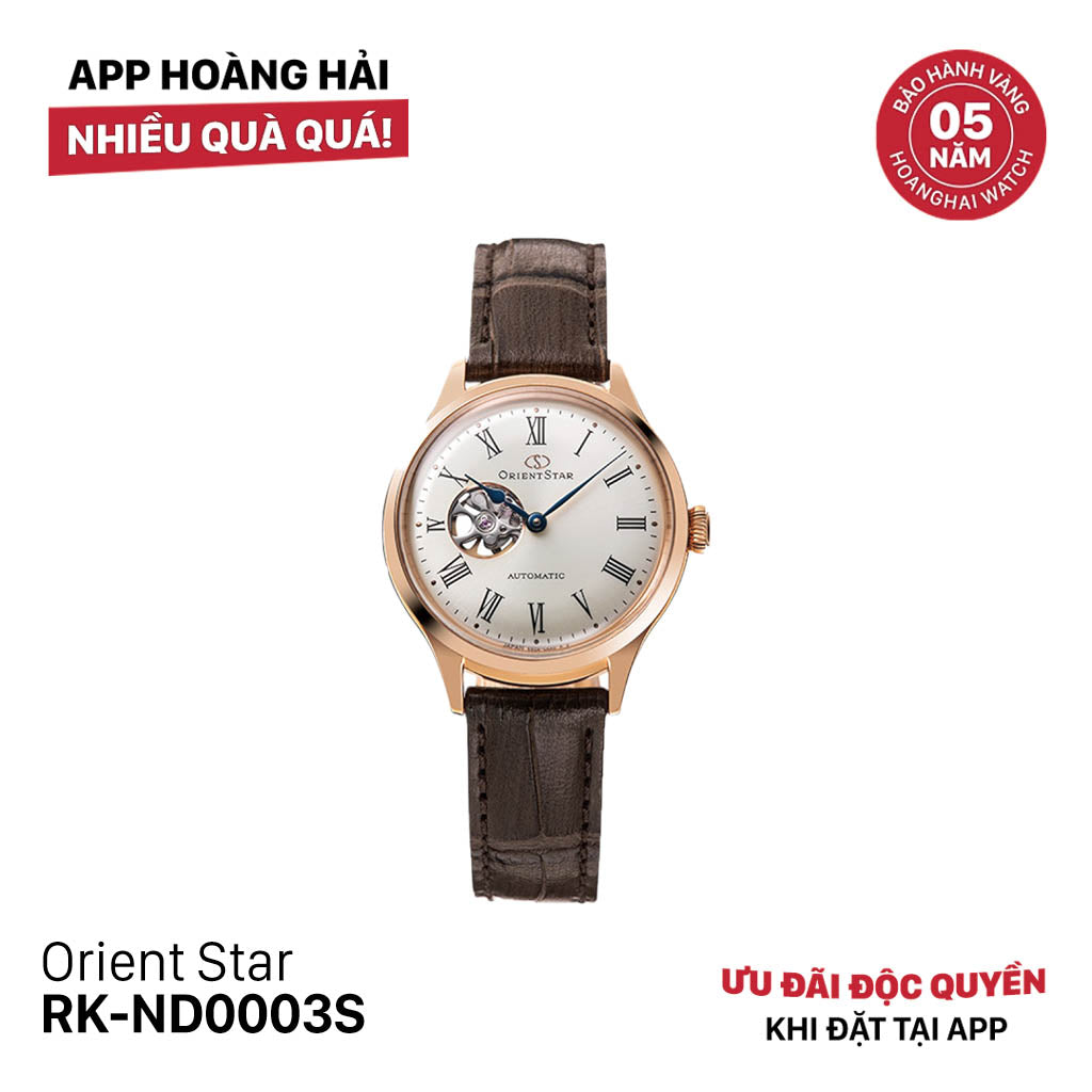 Đồng hồ cơ nữ Orient Star Classic Semi Skeleton RK-ND0003S (Bản nội địa)