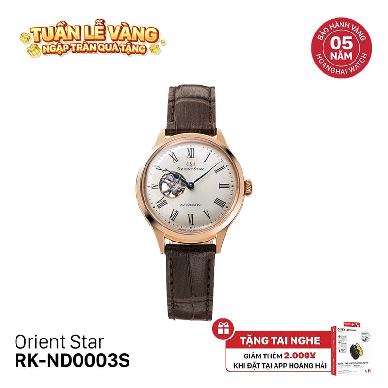 Đồng hồ cơ nữ Orient Star Classic Semi Skeleton RK-ND0003S (Bản nội địa)