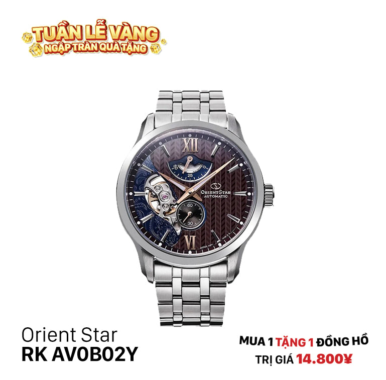 Đồng hồ cơ Orient Star Layered Skeleton RK-AV0B02Y (Bản nội địa)