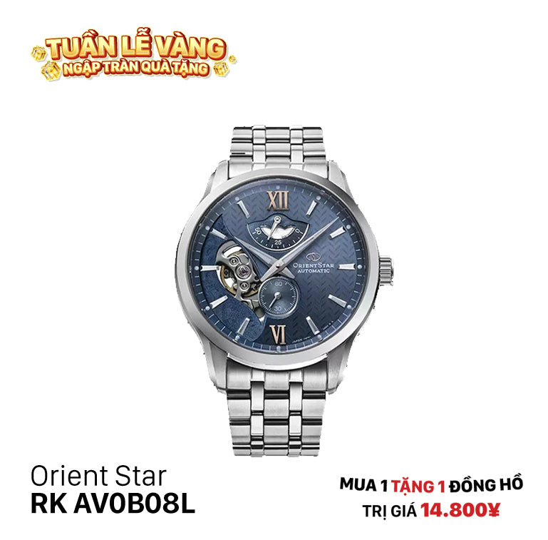 Đồng hồ cơ Orient Star Layered Skeleton RK-AV0B08L (Bản nội địa)