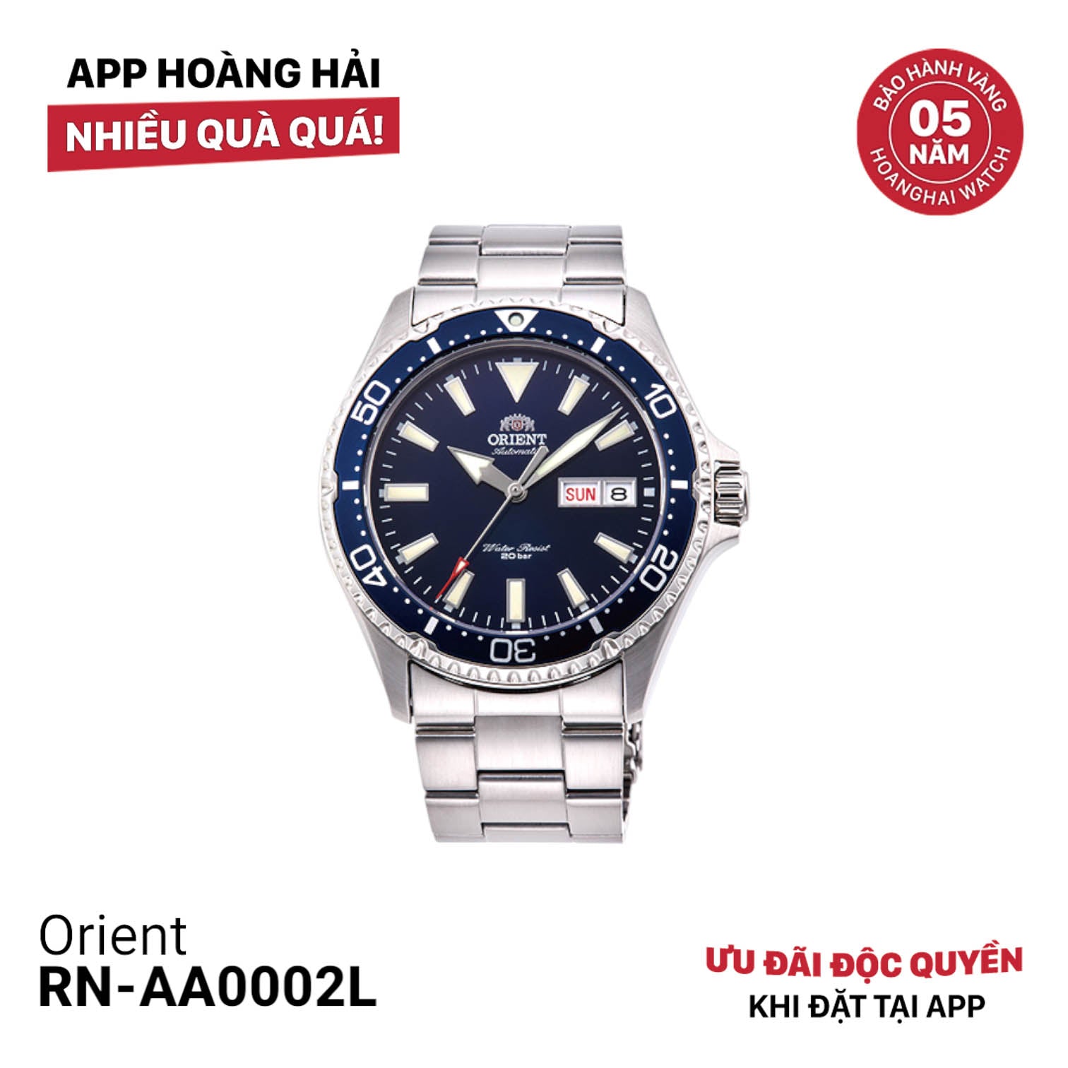 Đồng hồ cơ Orient Mako RN-AA0002L