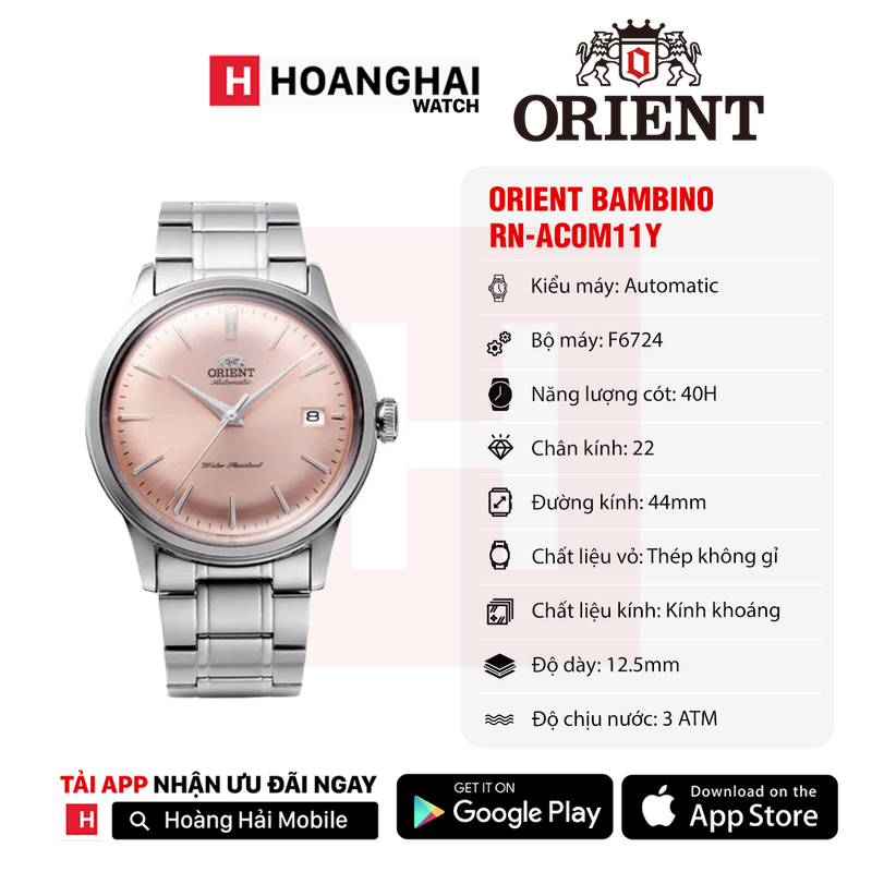 Đồng hồ cơ Orient Bambino RN-AC0M11Y