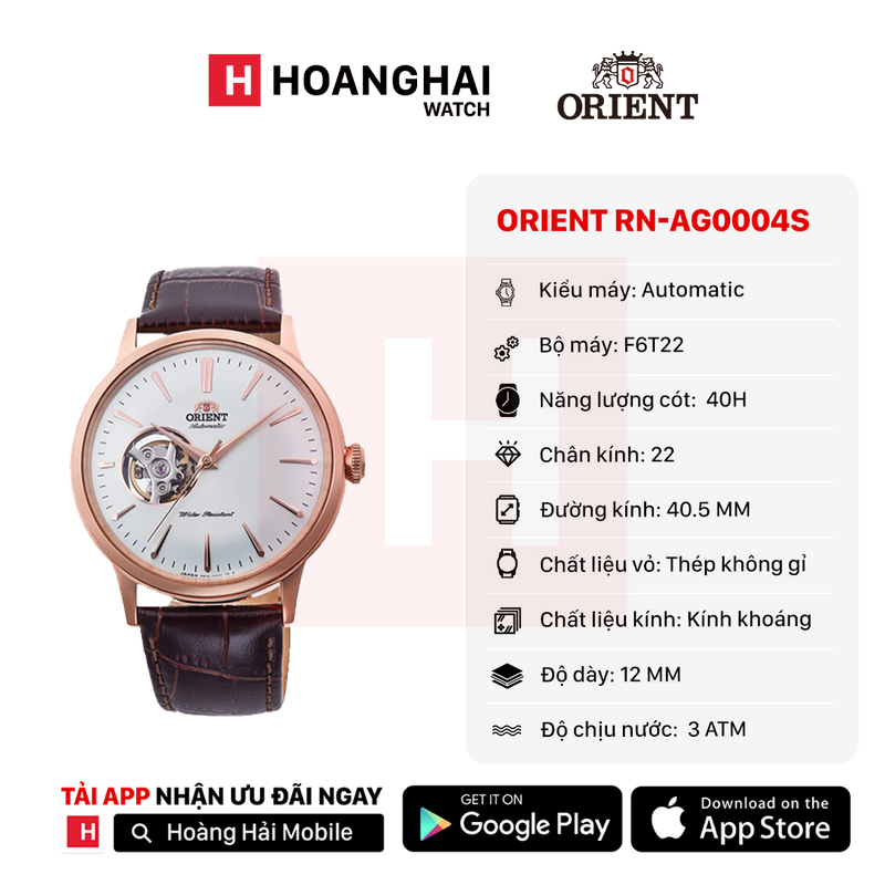 Đồng hồ cơ Orient Bambino RN-AG0004S