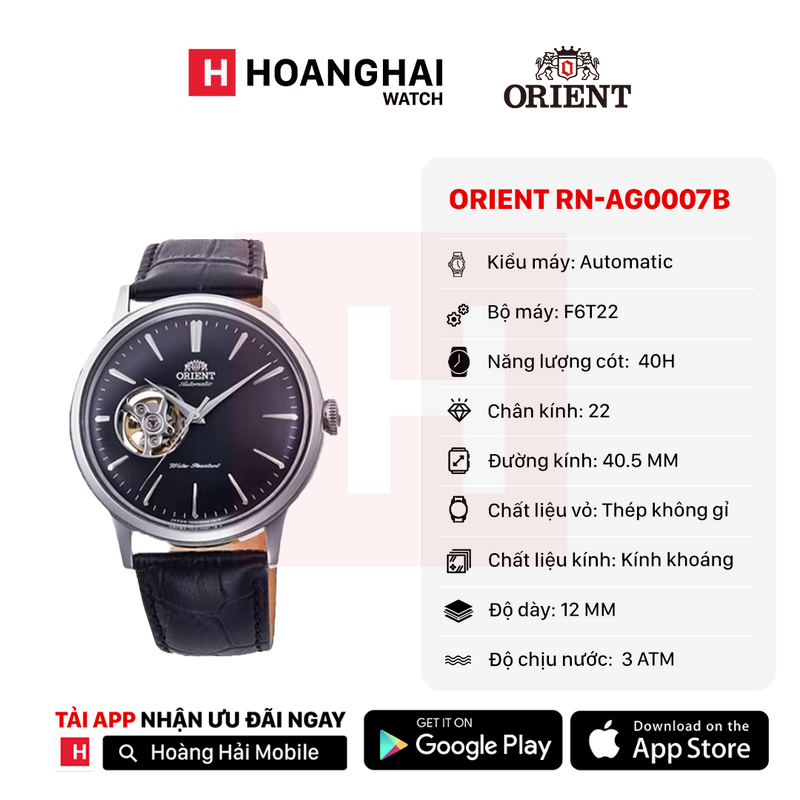 Đồng hồ cơ Orient Bambino RN-AG0007B