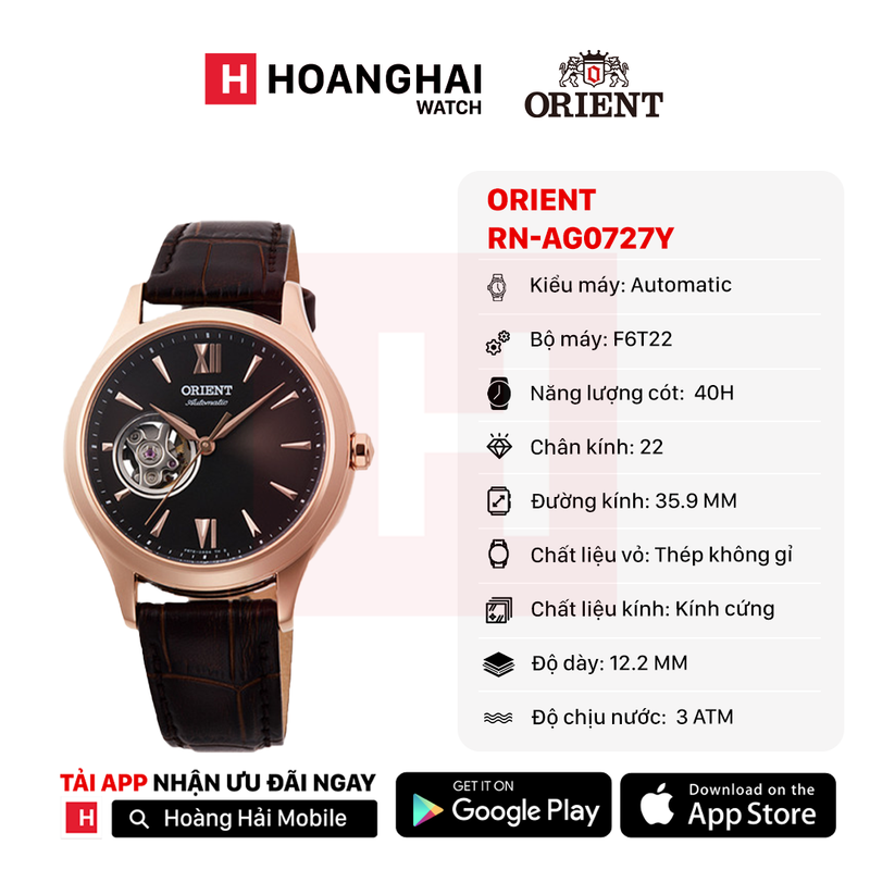 Đồng hồ cơ Orient Classic RN-AG0727Y