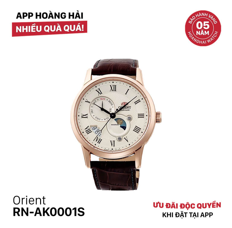 Đồng hồ cơ Orient Sun Moon Gen 3 RN-AK0001S