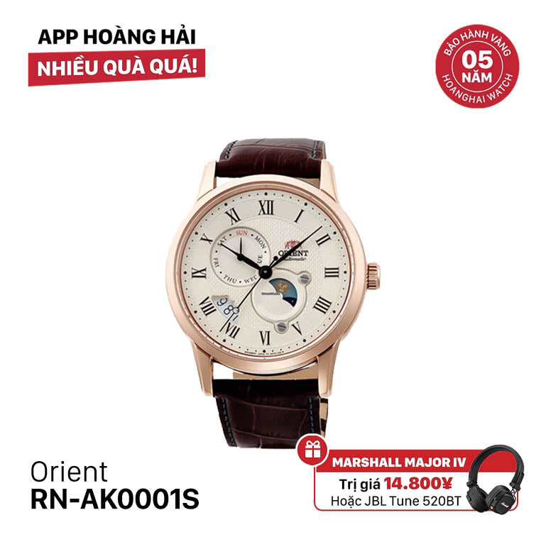 Đồng hồ cơ Orient Sun Moon Gen 3 RN-AK0001S