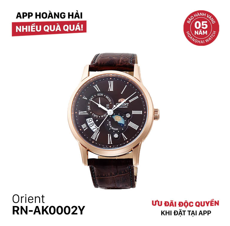 Đồng hồ cơ Orient Sun Moon Gen 3 RN-AK0002Y