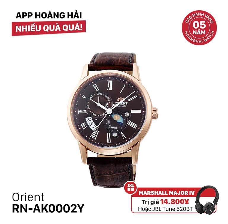 Đồng hồ cơ Orient Sun Moon Gen 3 RN-AK0002Y