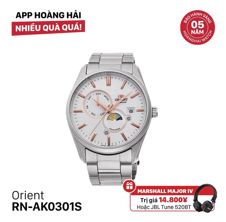 Đồng hồ cơ Orient Sun Moon Gen 5 RN-AK0301S
