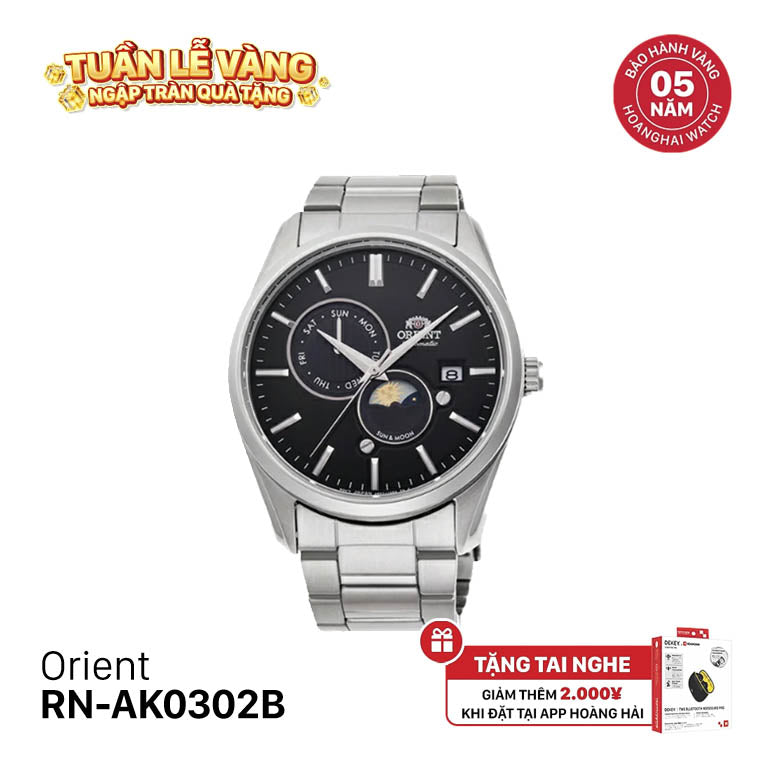 Đồng hồ cơ Orient Sun Moon Gen 5 RN-AK0302B