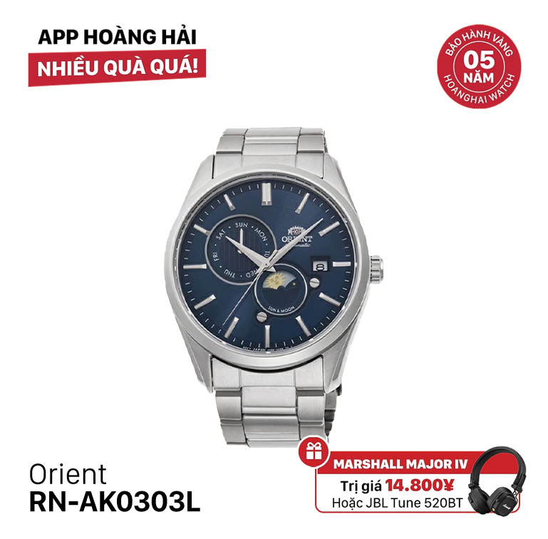Đồng hồ cơ Orient Sun Moon Gen 5 RN-AK0303L