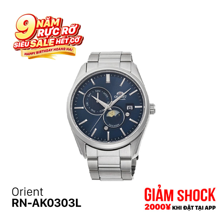 Đồng hồ cơ Orient Sun Moon Gen 5 RN-AK0303L