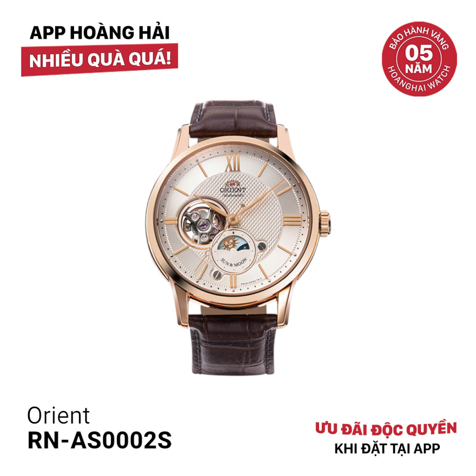 Đồng hồ cơ Orient Sun Moon Gen 4 RN-AS0002S