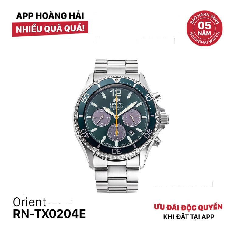 Đồng hồ năng lượng mặt trời Orient Mako RN-TX0204E