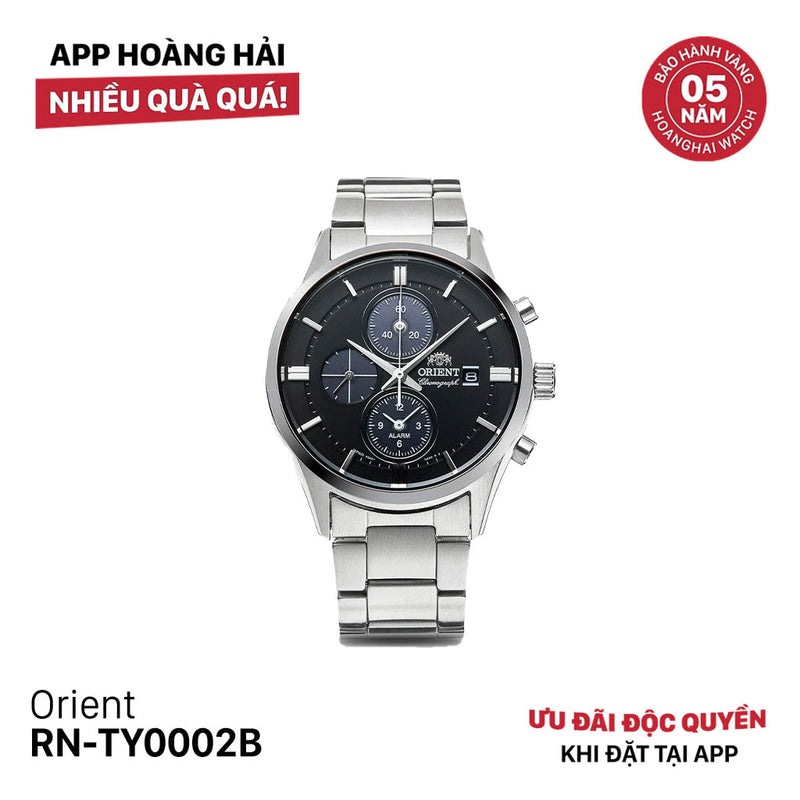 Đồng hồ năng lượng mặt trời Orient Chronograph RN-TY0002B