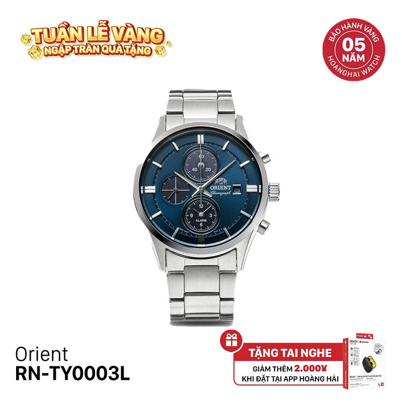Đồng hồ năng lượng mặt trời Orient Chronograph RN-TY0003L