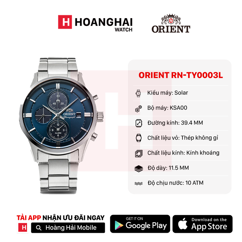 Đồng hồ pin Orient Chronograph RN-TY0003L