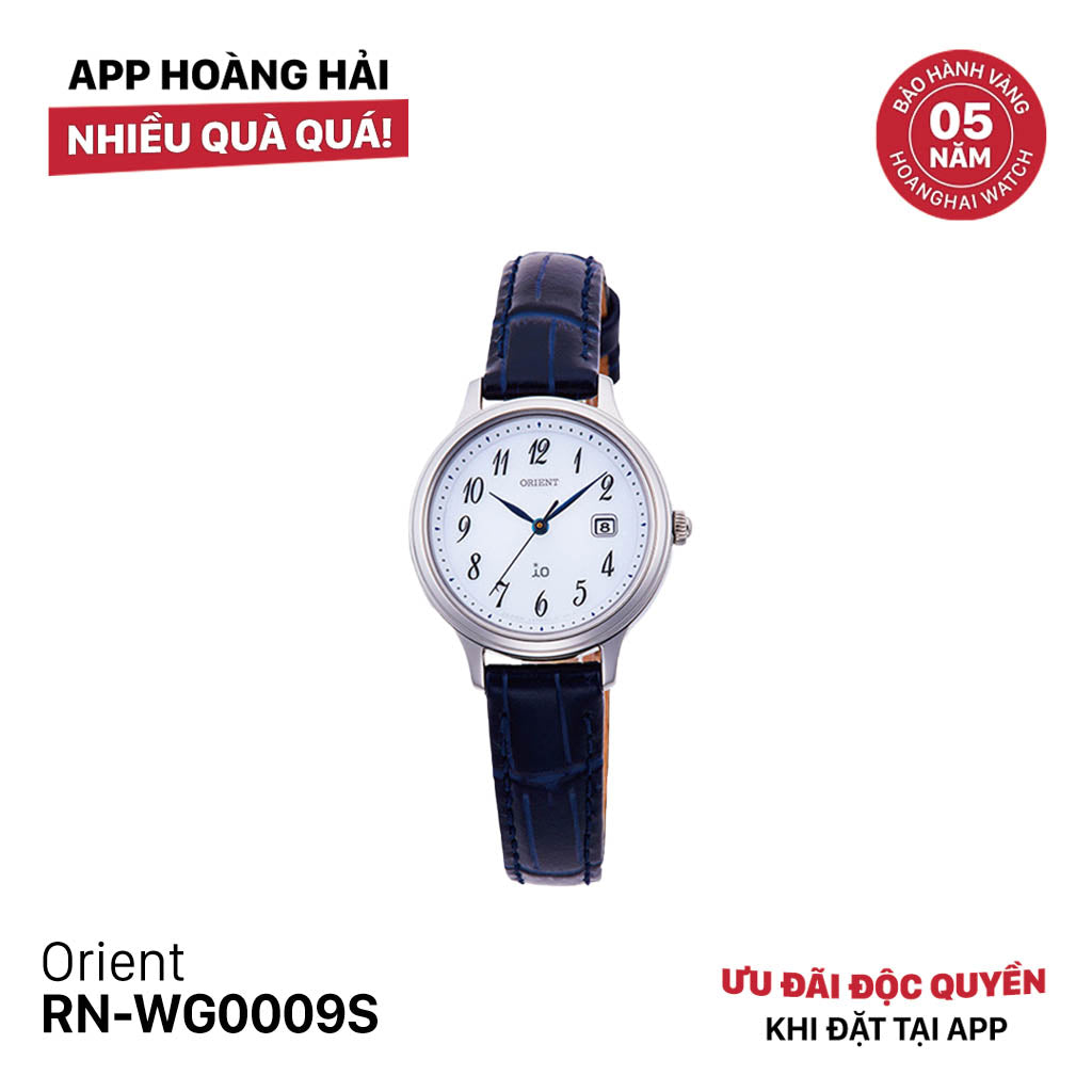 Đồng hồ năng lượng mặt trời nữ Orient iO Natural & Plain RN-WG0009S