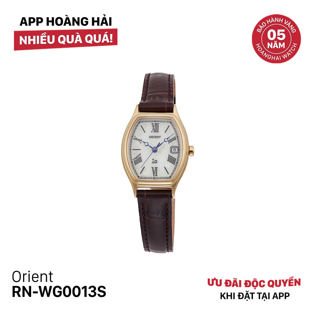 Đồng hồ năng lượng mặt trời nữ Orient iO Natural & Plain RN-WG0013S