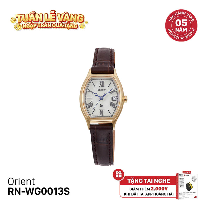 Đồng hồ năng lượng mặt trời nữ Orient iO Natural & Plain RN-WG0013S