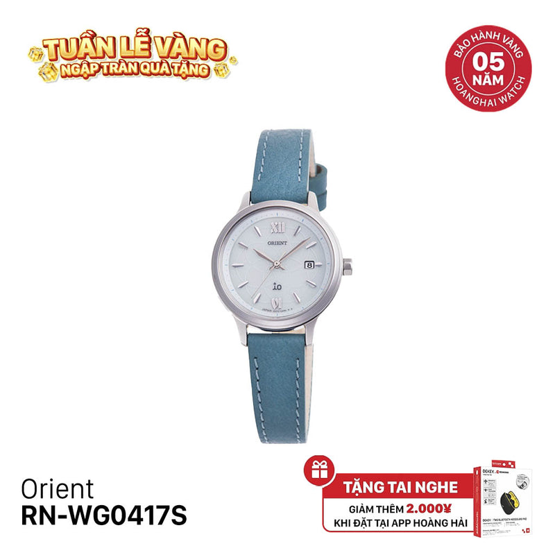 Đồng hồ năng lượng mặt trời nữ Orient iO Natural & Plain RN-WG0417S