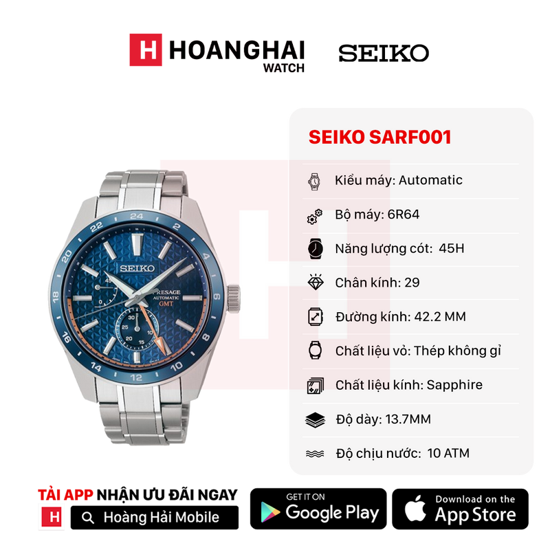 Đồng hồ cơ Seiko Presage Sharp Edged Series SARF001 - Nhận Order