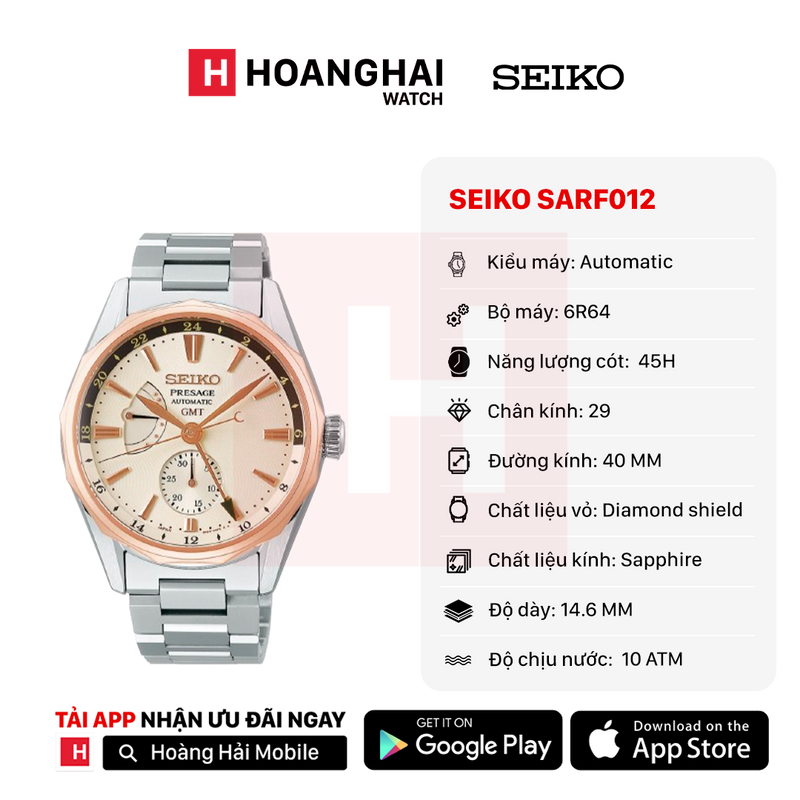Đồng hồ cơ Seiko Presage Ocean Traveler Series SARF012 - Nhận Order