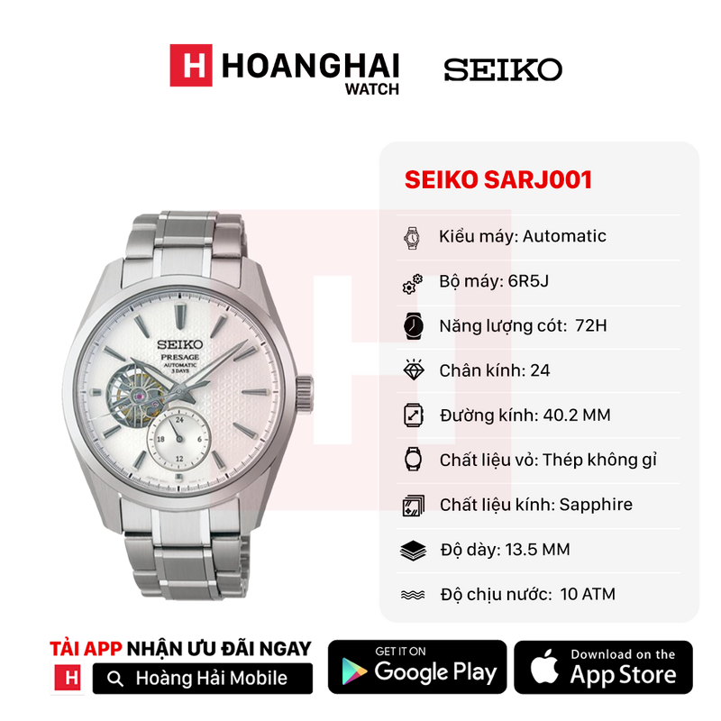 Đồng hồ cơ Seiko Presage Sharp Edged Series SARJ001