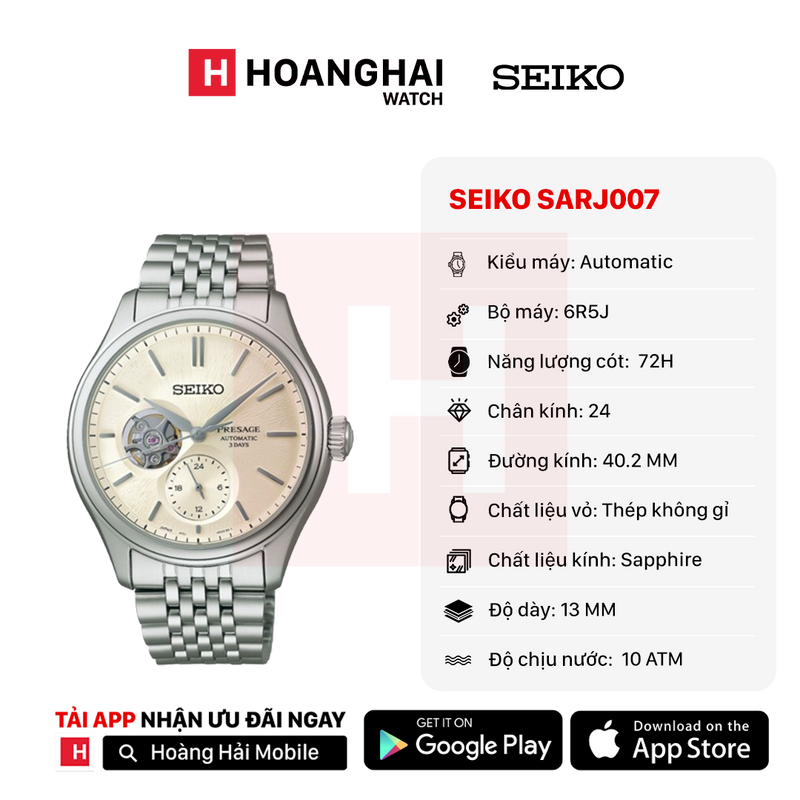Đồng hồ cơ Seiko Presage Classic Series SARJ007
