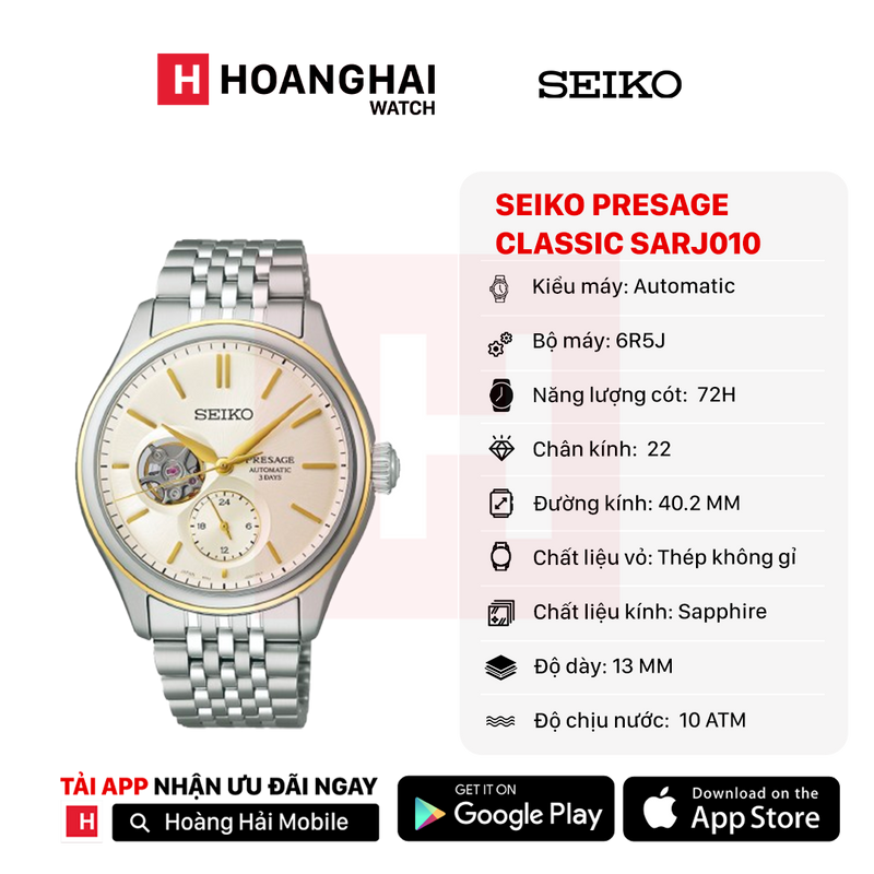 Đồng hồ cơ Seiko Presage Classic Series SARJ010