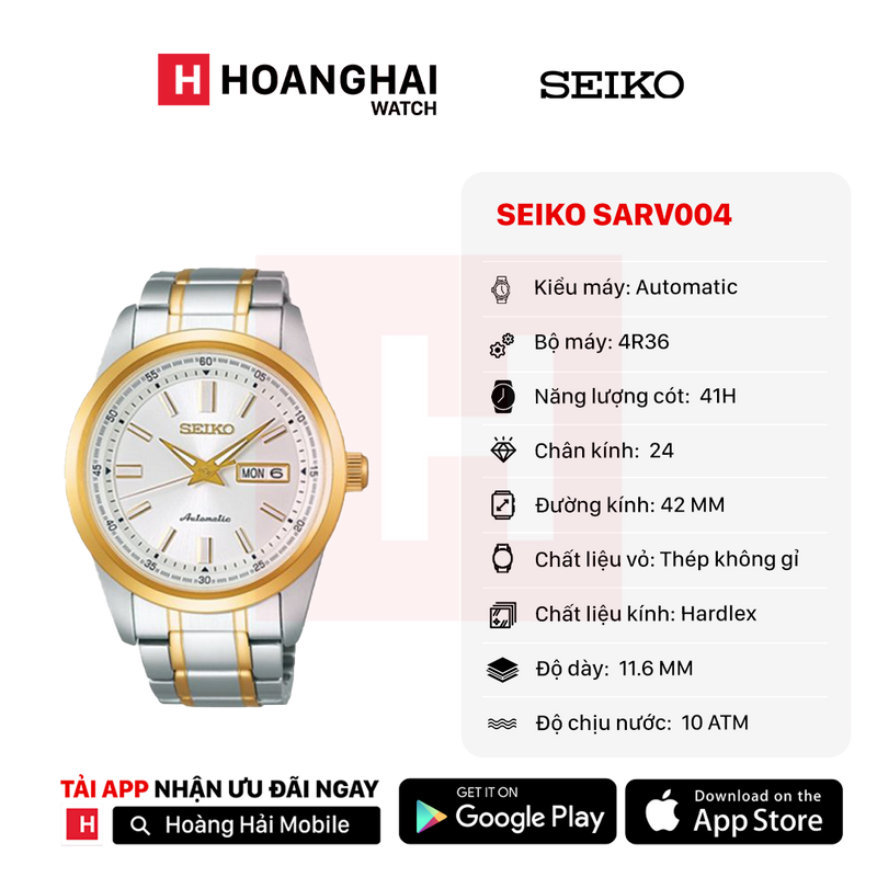 Đồng hồ cơ Seiko SARV004
