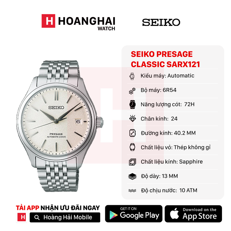 Đồng hồ cơ Seiko Presage Classic Series SARX121 - Nhận Order