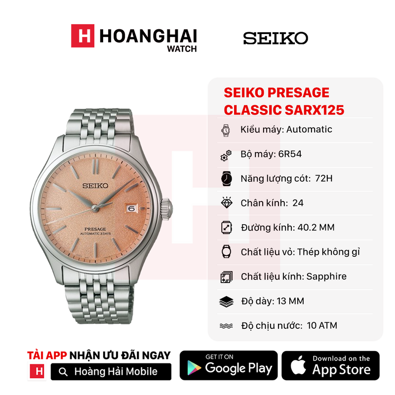 Đồng hồ cơ Seiko Presage Classic Series SARX125 - Nhận Order