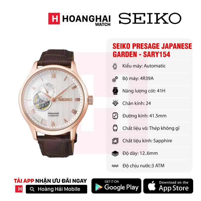 Đồng hồ cơ Seiko Presage Japanese Garden SARY154